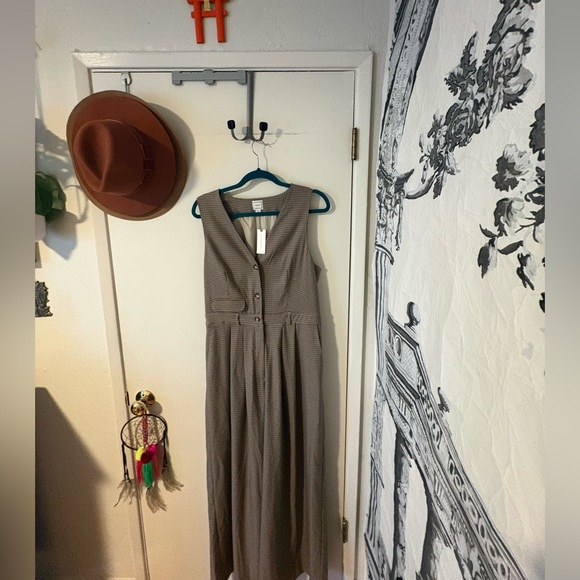 Anthropologie The Avery Wide-Leg Pleated Jumpsuit by Maeve NWT - Picture 6 of 7